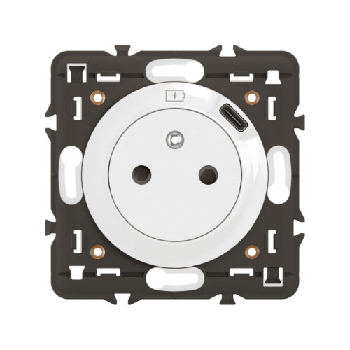 Prise surface avec USB C - Blanc - Céliane - CB0140 - Legrand