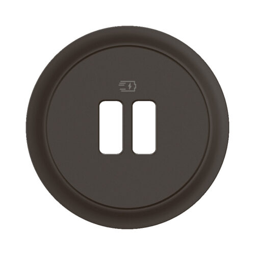 Enjoliveur pour prise USB simple ou double - Noir - Céliane - CN0154 - Legrand