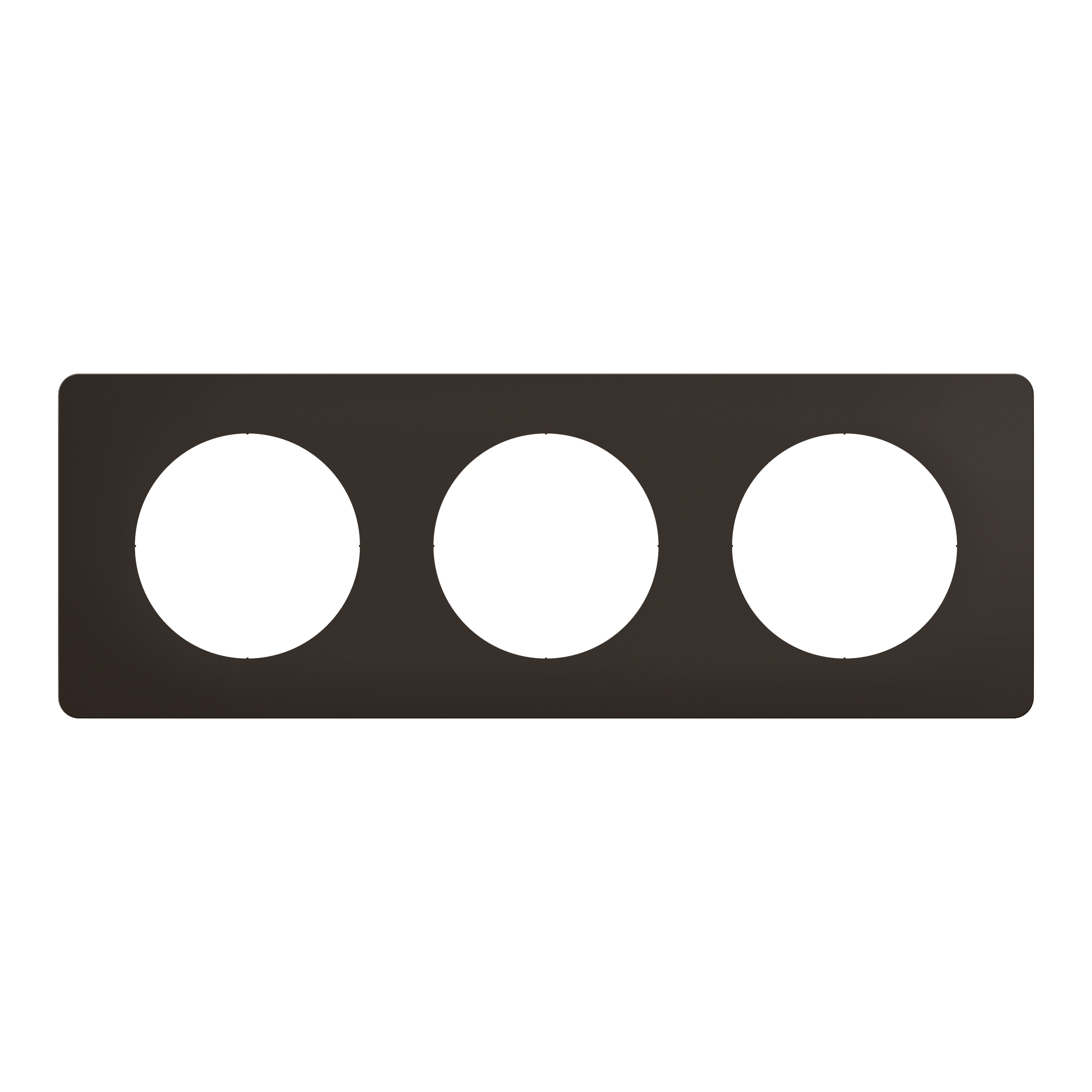 Plaque de finition – 3 Postes – Noir Mat – Céliane – CP0103 – Legrand