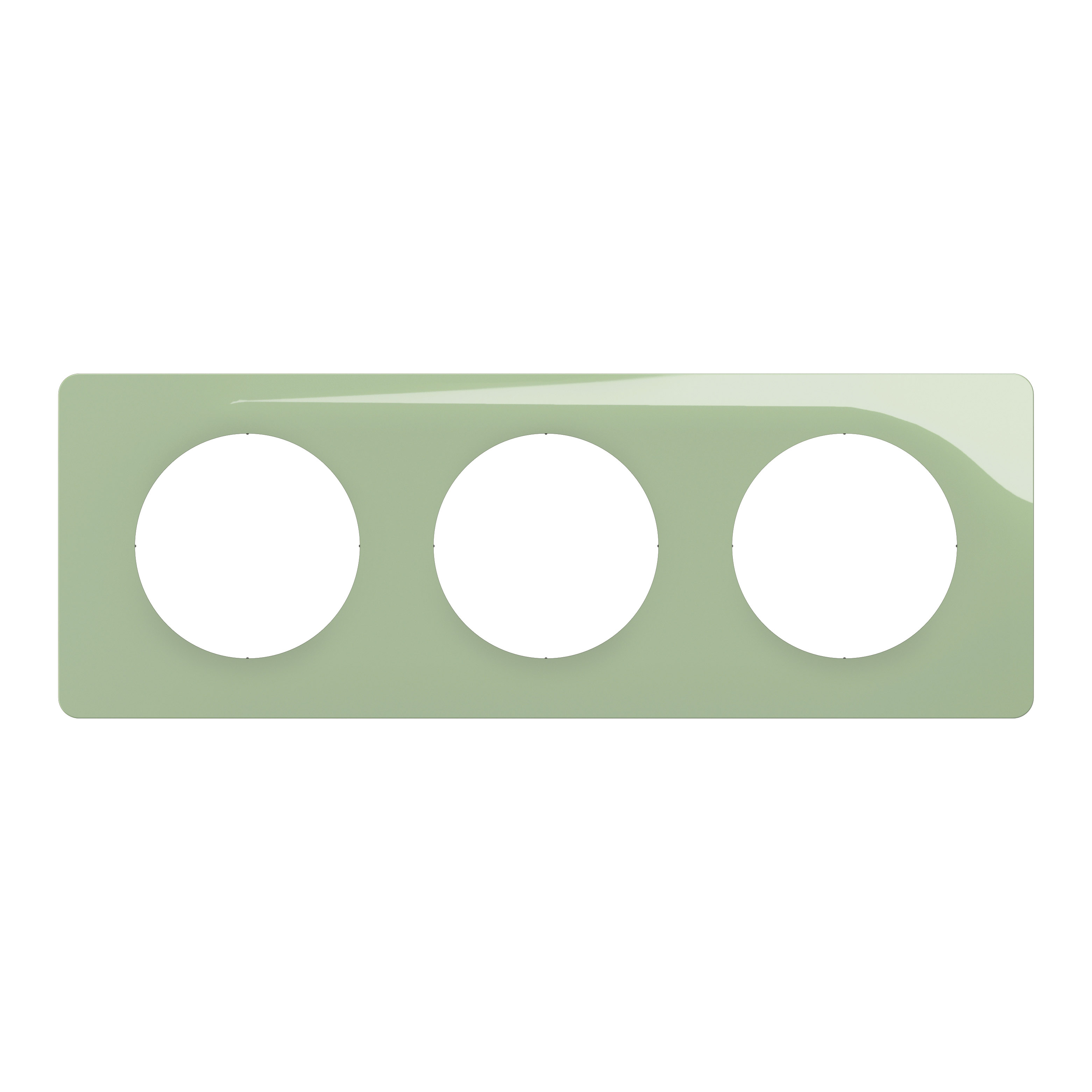 Plaque de finition – 3 Postes – Vert Céladon – Céliane – CP0503 – Legrand
