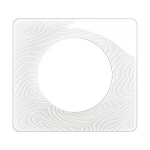 Plaque de finition - 1 Poste - Blanc relief - Céliane - CP0601 - Legrand