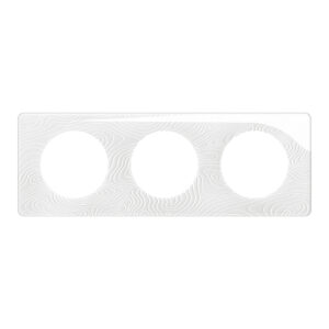 Plaque de finition - 3 Postes - Blanc relief - Céliane - CP0603 - Legrand