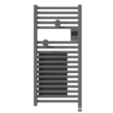 Sèche-serviettes - Riva 5 - Etroit - Avec Soufflerie - Gris Menhir - 300 + 1000 W - 471650- Thermor