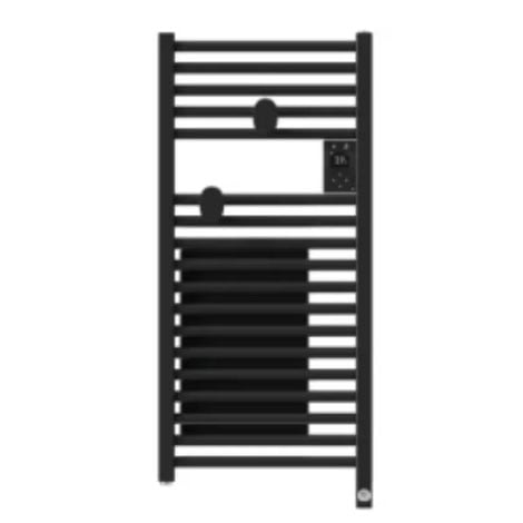 Sèche-serviettes - Riva 5 - Etroit - Avec Soufflerie - Noir Carbone - 300 + 1000 W - 471657- Thermor
