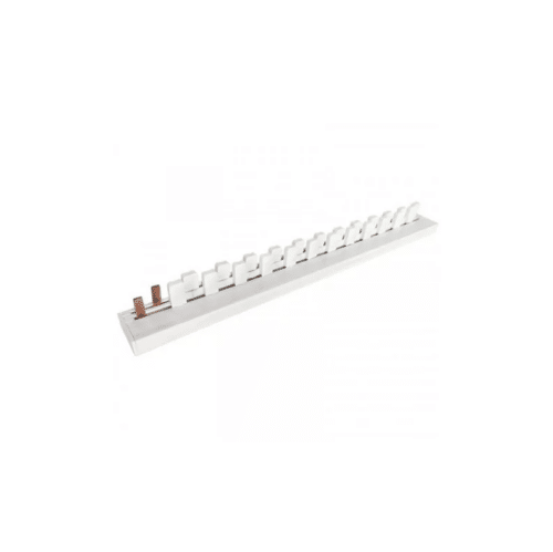 Peigne Horizontal / barre de pontage avec borniers - 1P+N - 12 dents - 63A - 19096 - Eur'Ohm