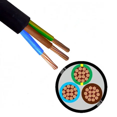 Câble électrique - RO2V / R2V - 3G - 16mm² - Au mètre - RO2V3G10