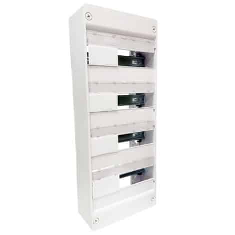 Tableau électrique nu - Coffret 4 rangées - 52 modules - 19018 - Eur'Ohm