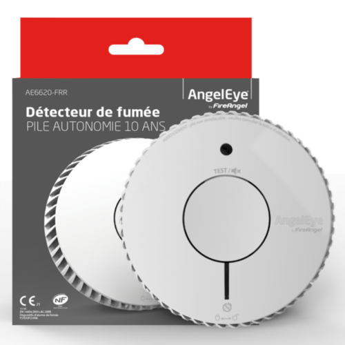 Détecteur de fumée optique - Batterie - 10 ans - AE6620-FRR - AngelEye - FireAngel