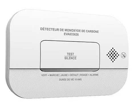 Détecteur de monoxyde de carbone (CO) - EVA033626 - Evacuate