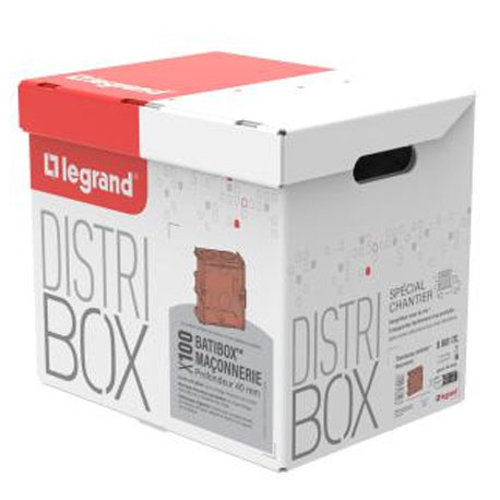 Distributeur de 100 boîtes pour maçonnerie Batibox Profondeur 40mm - Distribox - 080117L - Legrand