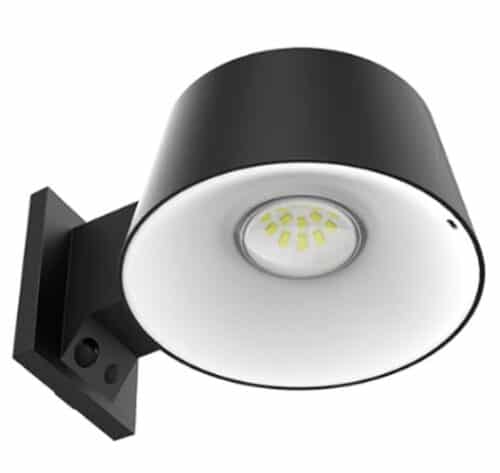 Applique solaire -Détection IR - 1000 Lm - 3000 k - Noir - RETRO - BF Light