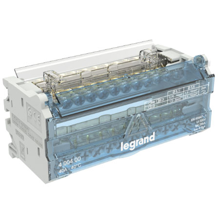 Répartiteur modulaire à barreaux étagés - Bipolaire - 40A - 12 départs - 400400 - Legrand