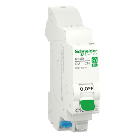 Disjoncteur Phase + neutre - 16 A - courbe C - Embrochable - Auto/Auto - R9EFC616 - Schneider