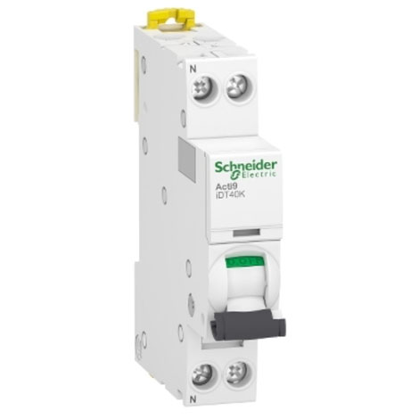 Disjoncteur Phase + neutre - 2 A - courbe C - 4,5kA - Vis/Vis - A9P71602 - Schneider