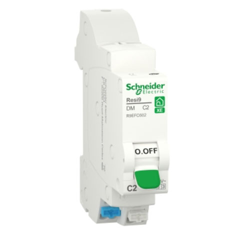 Disjoncteur Phase + neutre - 10 A - courbe C - Embrochable - Auto/Auto - R9EFC610 - Schneider
