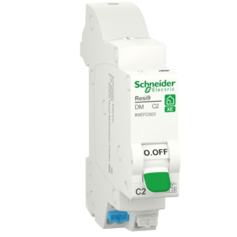 Disjoncteur Phase + neutre - 6 A - courbe C - Embrochable - Auto/Auto - R9EFC606 - Schneider