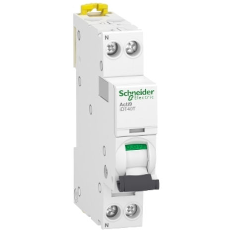 Disjoncteur Phase + neutre - 10 A - courbe C - Vis/Vis - A9P22610 - Schneider