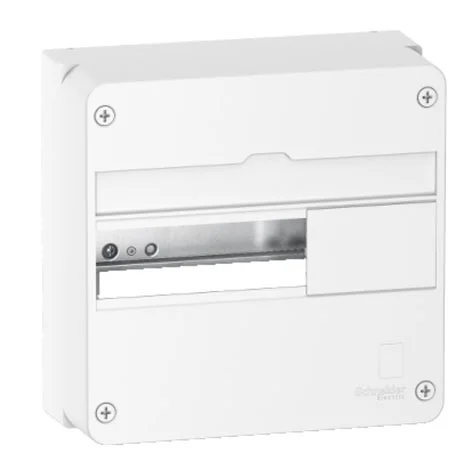 Coffret en saillie - Blanc - 1 rangée - 13 modules - R9H13401 - Schneider