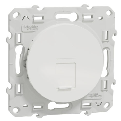 Prise RJ45 cat.6 STP - Blanc- Odace - S520476 - Schneider