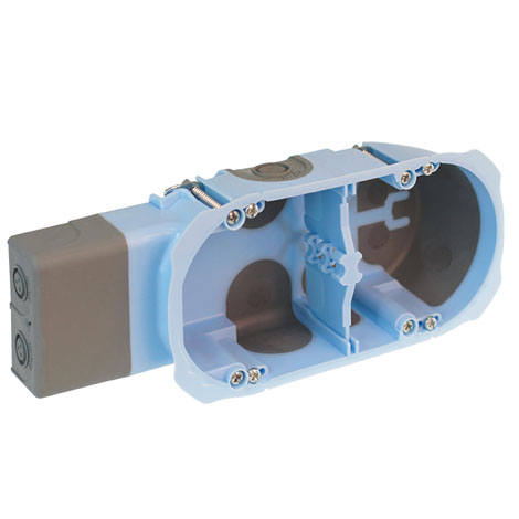 Boite d'encastrement pour micromodules - 2 postes - Ø 67mm - Prof.40mm - XL Air'Métic - 52093 - EurOhm