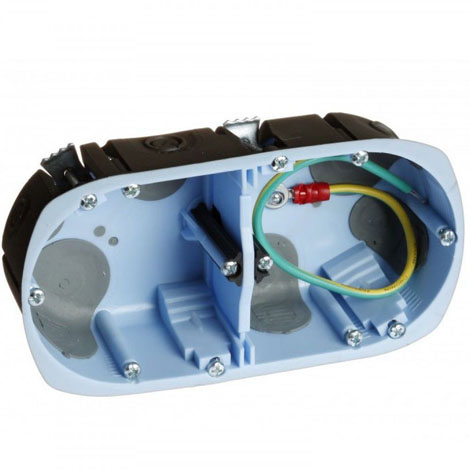 Boite d'encastrement faradisée - 1 poste - Ø 67mm - Prof.50mm - XL Air'Métic - 52084 - EurOhm
