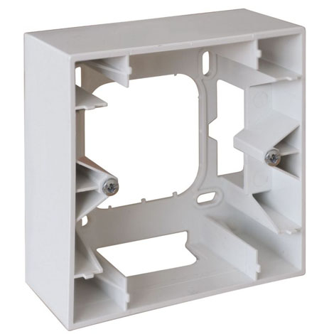 Cadre en saillie pour mécanisme Square - 1 poste - Blanc - 60291 - Eur'ohm
