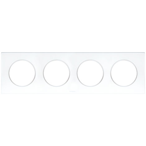 Plaque de finition 4 postes - Square - 60299 - Eur'Ohm