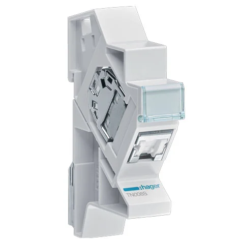 Connecteur RJ45 - Cat.6 - avec support modulaire pour grade 3TV - TN008S - Hager