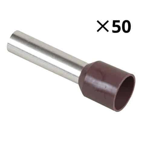 Embouts de câblage préisolé - pour fil souple 10 mm2 - par boîte de 50 - 70437 - Eur'ohm