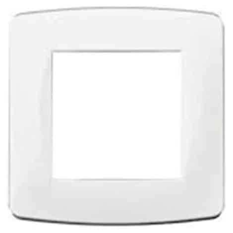 Plaque de finition - 1 poste - Blanc - Esprit - 61895 - Eur'Ohm