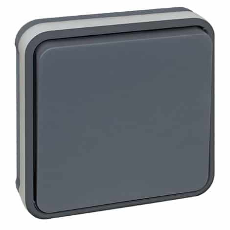 Bouton poussoir étanche - Complet - Encastré - Gris - 60883 - Oxxo - Eur'Ohm