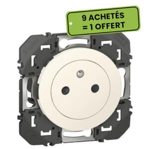 Prise de courant 2P+T Surface – 1 poste – Blanc – 600335 – Dooxie – Legrand
