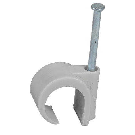 Attaches pontet 18 mm Grises - Lot de 100 attaches - 43534 - Euroh'm