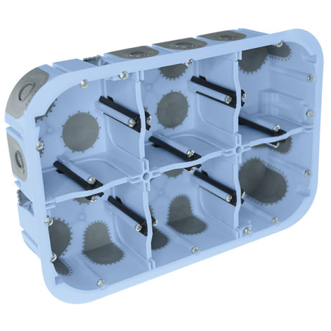 Boite d'encastrement - 6 postes - Ø 85mm - Prof.50mm - XL Air'Métic - 51020 - EurOhm