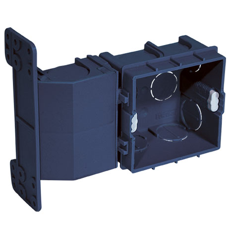 Boîte d'encastrement avec pattes chambranle - 1 poste - 52121 - Eur'ohm