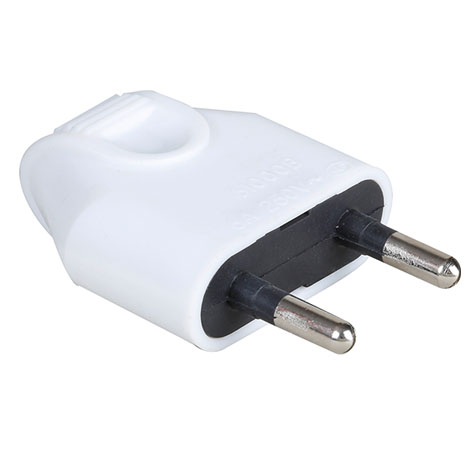 Fiche Droite - Blanc - Noir - 61000 - Eur'ohm