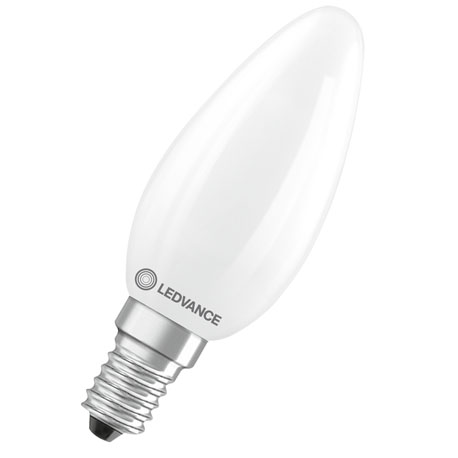 Ampoule Led à filament - Blanc chaud - Verre dépoli - E14 - 466212 - Ledvance