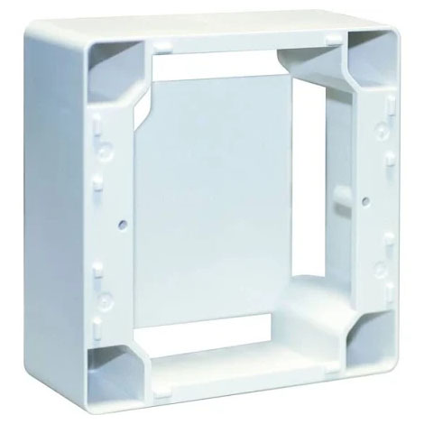Cadre en saillie pour socle et sortie de câble -Blanc - 60094 - Eur'ohm