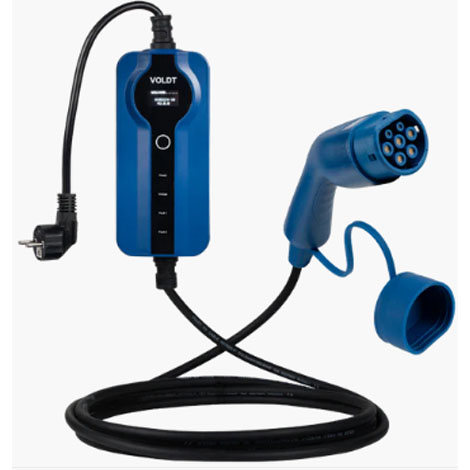 Câble de recharge réglable - Type 2 - 8A / 16A - 3,7 kW - schuko - 8721008666143 - Voldt