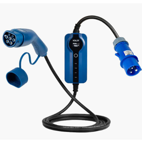 Câble de recharge réglable - Type 2 - 8A / 32A - 7,4 kW -8721008666808 - Voldt