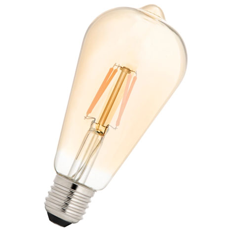 Ampoule LED Or - Style Edison - E27 - 4 W - 2200 k - 300 lm - 143050 - Bailey