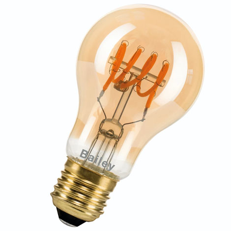 Ampoule LED Or - Filament Spirale - E27 - 3,2 W - 1900 k - 190 lm - 145010 - Bailey