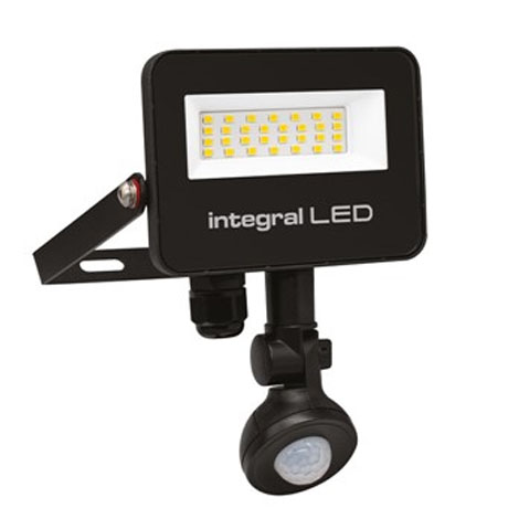 Projecteur LED Super Slim - avec Détecteur de mouvement - 20W - 2000 lm - IP67 - ILFLC241 - Integral led