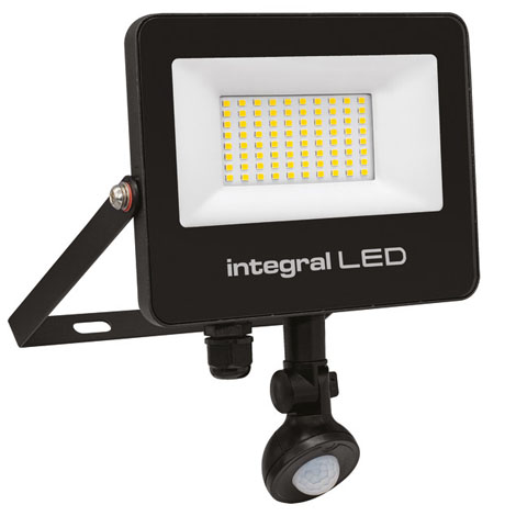 Projecteur LED Super Slim - avec Détecteur de mouvement - 50W - 5000 lm - IP67 - ILFLC243 - Integral led