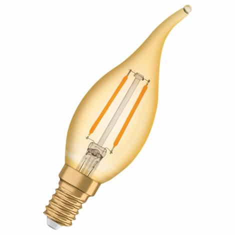 Ampoule LED Vintage Gold - E14 - 2400K - 1,5W - 293229 - Ledvance