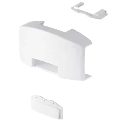 Té de dérivation Variasouple pour moulure Keva 50x20mm - Lot de 2 - Blanc Artic - 11587 - Planet Wattohm
