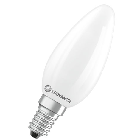 Ampoule LED Classic Bougie Filament Frosted - E14 - 2700 k - 470 lm - 466861 - Ledvance