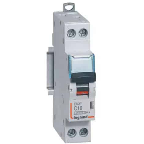 Disjoncteur Phase + Neutre - courbe C - Vis/Vis - 16A - 406774 - Legrand