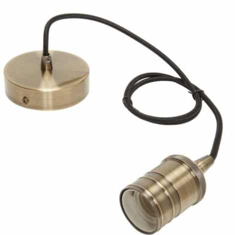 Suspension métallique marron- bronze - 1,1 m - E27 - 241606 - Girard Sudron