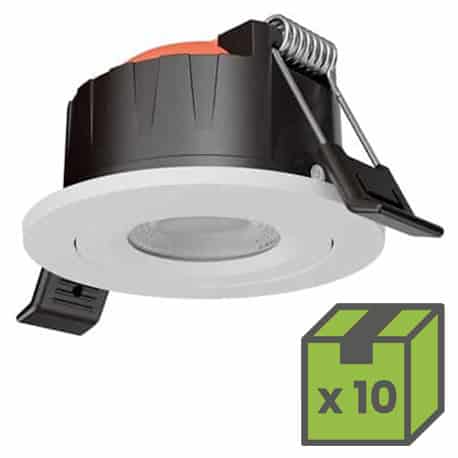 Lot de 10 Spots Combo - Recouvrables - CCT- Dimmables - IP65 - 410/600 lm - Blanc - 736490 - Ledvance
